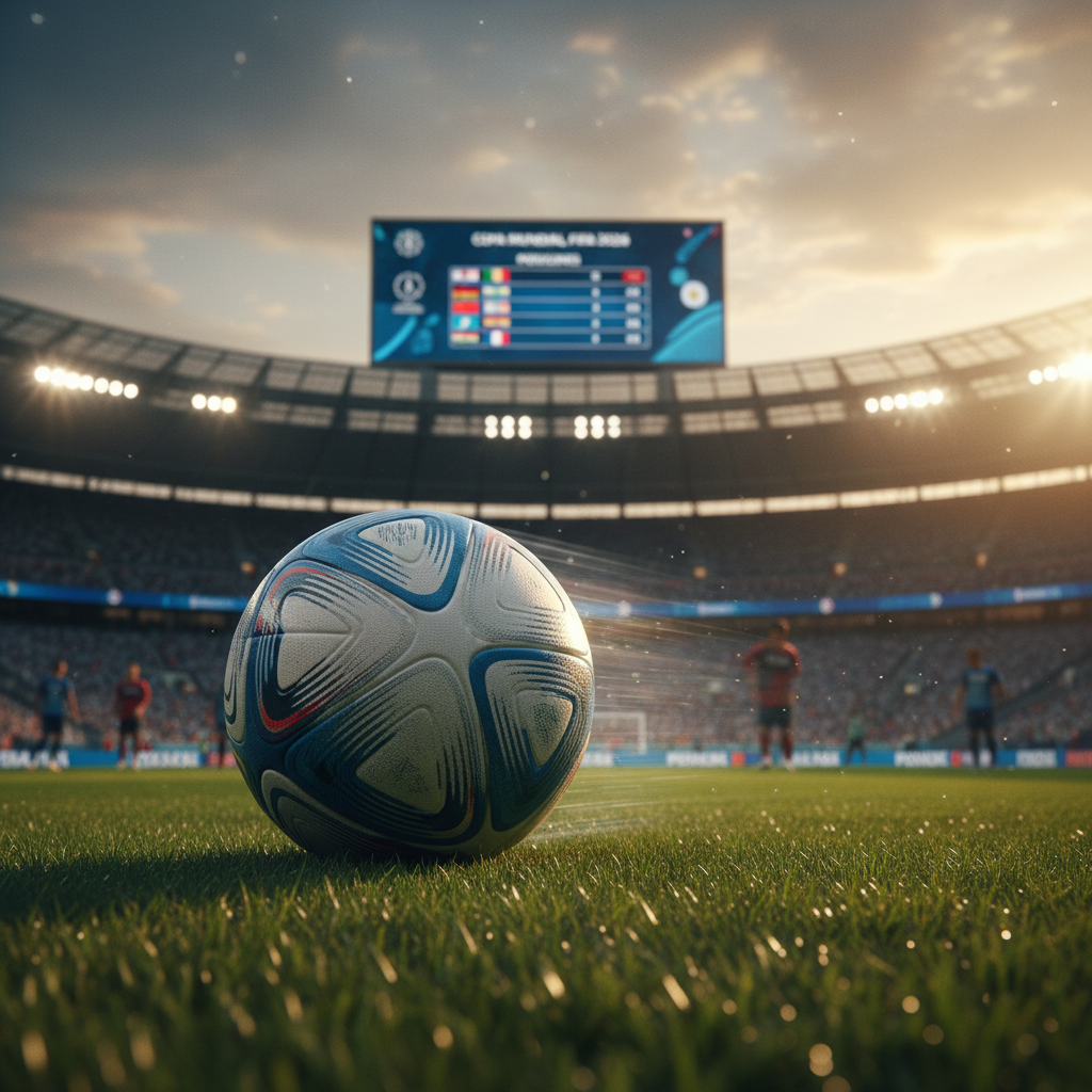 Estadio con público durante partido de la tabla de posiciones de la copa del mundo 2026